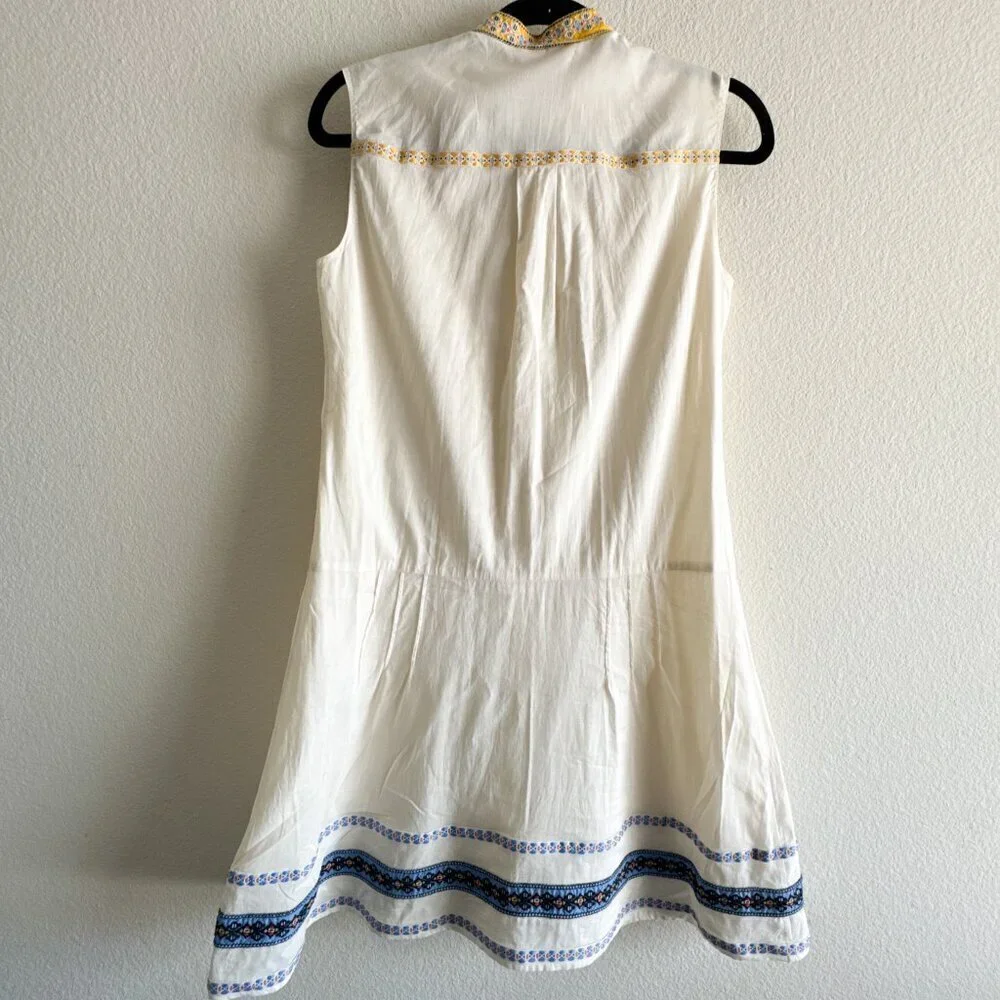 Tory Burch Embroidered Adriana Fit & Flare Dress Size 2 - Picture 8 of 15